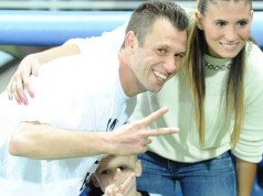 Cassano, il figlio non vuole lasciare il campo e lui lo tranquillizza