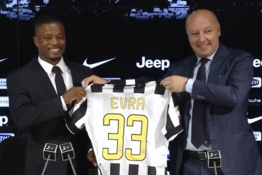 Juventus: la diretta della presentazione di Patrice Evra