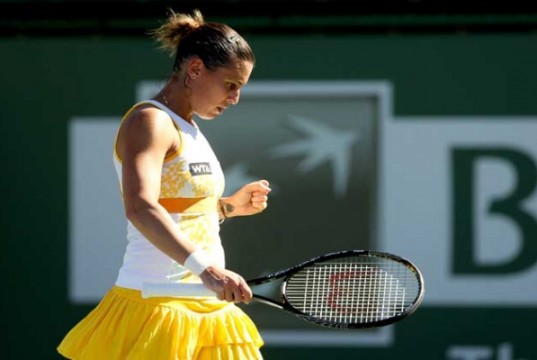 Pennetta vola agli ottavi a Indian Wells, la Errani si ferma