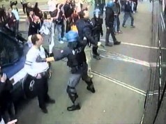 Calci e pugni fuori dall’Olimpico: le immagini riprese dal pullman bianconero (VIDEO)