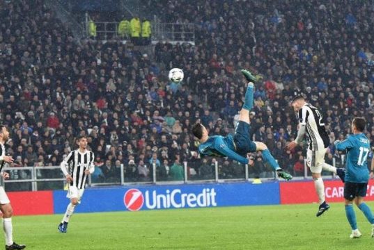 Di Cristiano Ronaldo il gol più bello 2018: è la rovesciata anti-Juve ronaldo